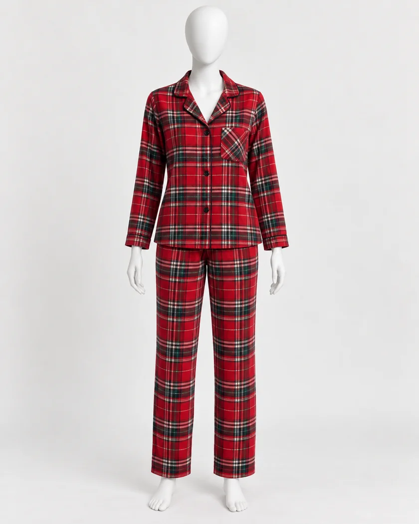 Cranberry Tartan Flannel