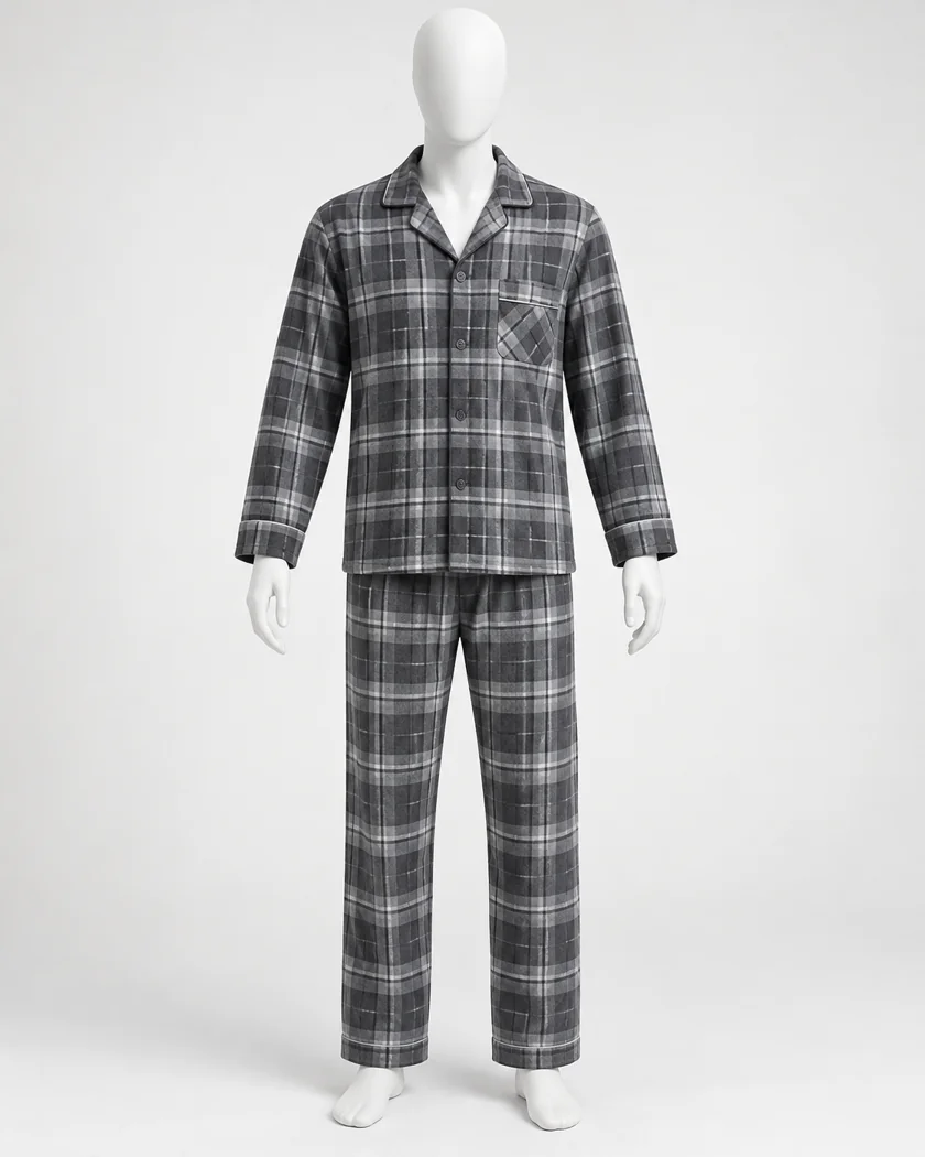 Grey Check Flannel